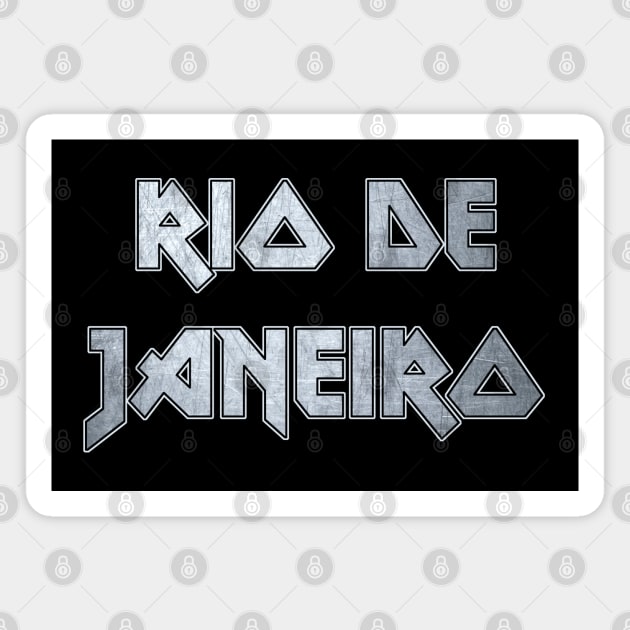 Heavy metal Rio de Janeiro Magnet by KubikoBakhar